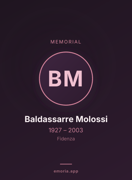 Memorial portrait of Baldassarre Molossi