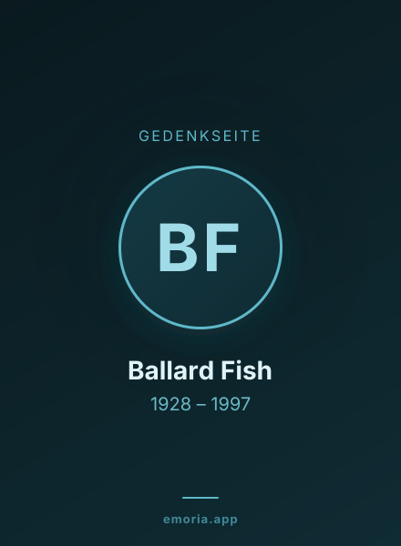 Gedenkportrait von Ballard Fish