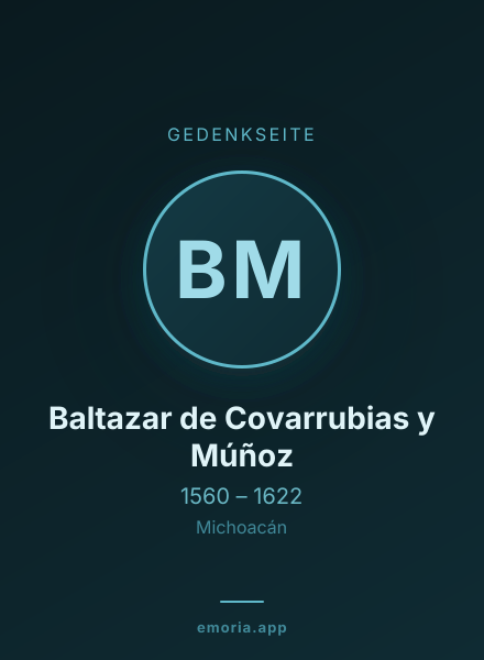 Gedenkportrait von Baltazar de Covarrubias y Múñoz