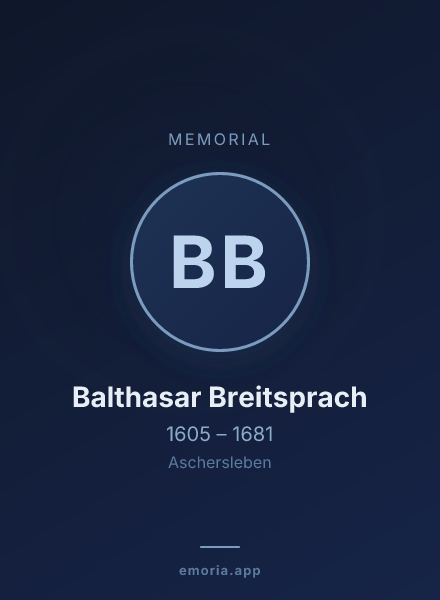 Memorial portrait of Balthasar Breitsprach