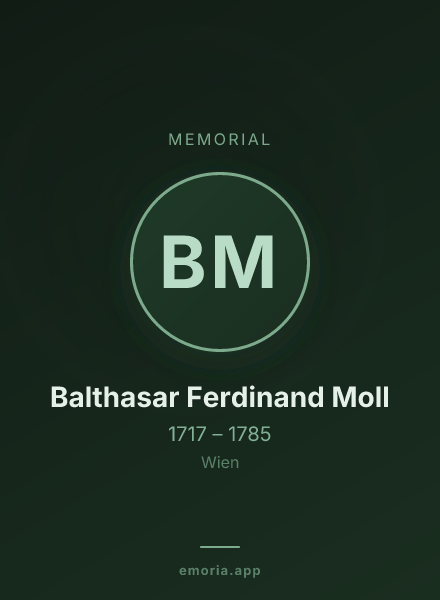 Memorial portrait of Balthasar Ferdinand Moll