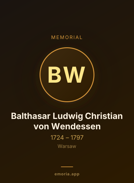 Memorial portrait of Balthasar Ludwig Christian von Wendessen