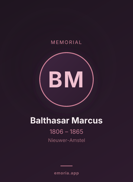 Memorial portrait of Balthasar Marcus