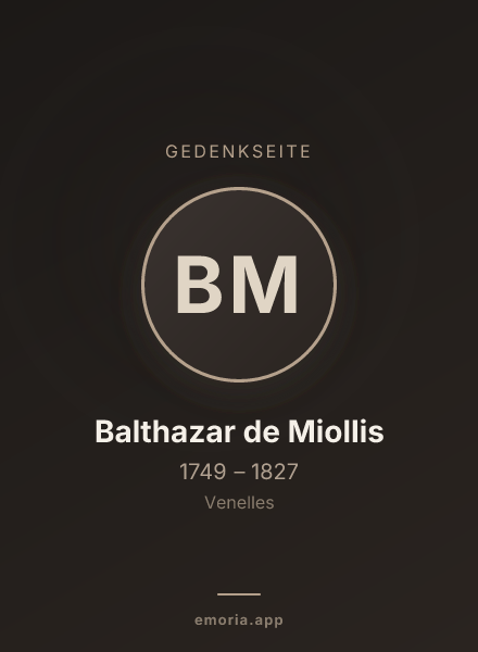 Gedenkportrait von Balthazar de Miollis