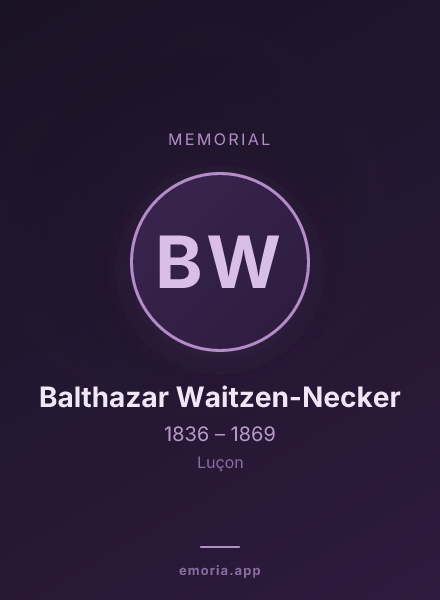 Memorial portrait of Balthazar Waitzen-Necker