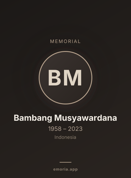 Memorial portrait of Bambang Musyawardana