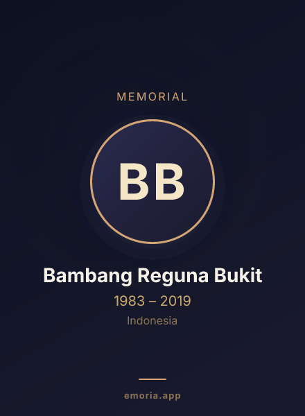 Memorial portrait of Bambang Reguna Bukit