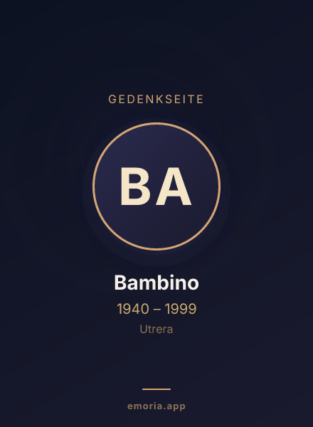 Gedenkportrait von Bambino