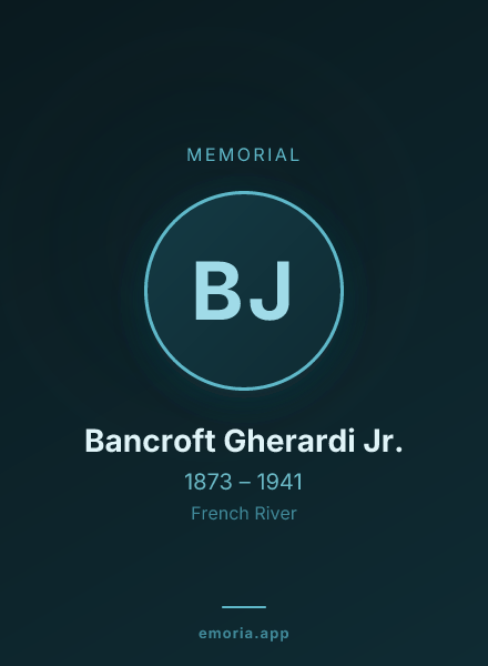 Memorial portrait of Bancroft Gherardi Jr.