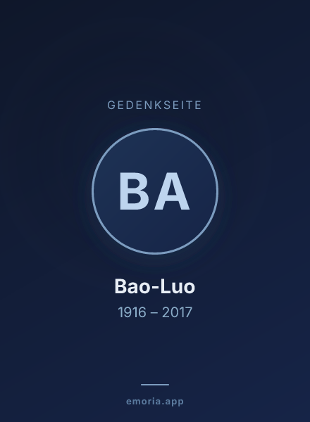 Gedenkportrait von Bao-Luo