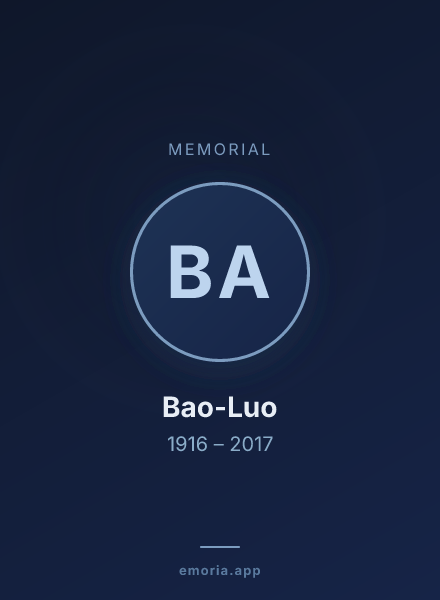 Memorial portrait of Bao-Luo