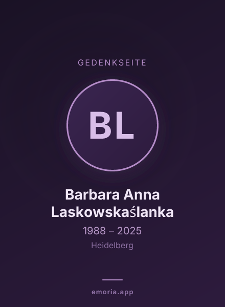 Gedenkportrait von Barbara Anna Laskowskaślanka