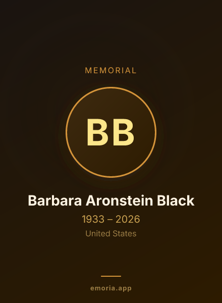 Memorial portrait of Barbara Aronstein Black