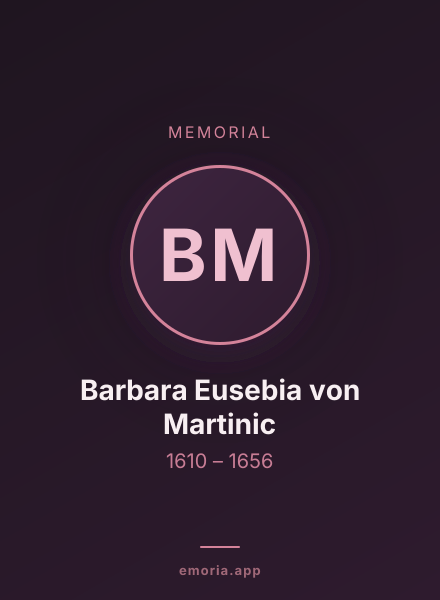 Memorial portrait of Barbara Eusebia von Martinic
