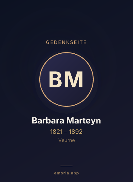 Gedenkportrait von Barbara Marteyn