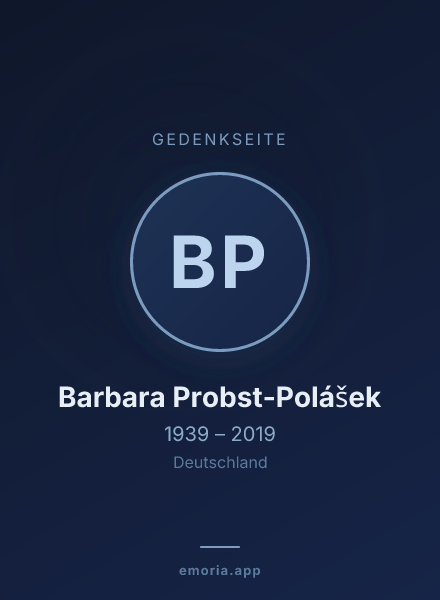 Gedenkportrait von Barbara Probst-Polášek