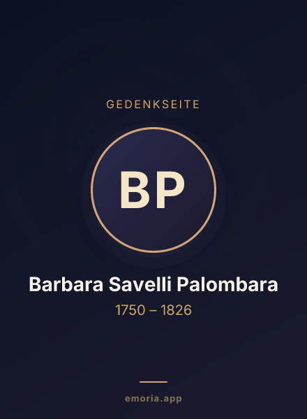 Gedenkportrait von Barbara Savelli Palombara