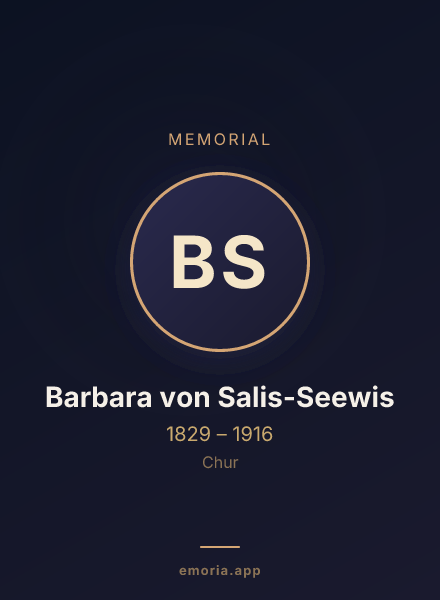 Memorial portrait of Barbara von Salis-Seewis