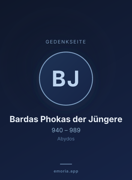 Gedenkportrait von Bardas Phokas der Jüngere