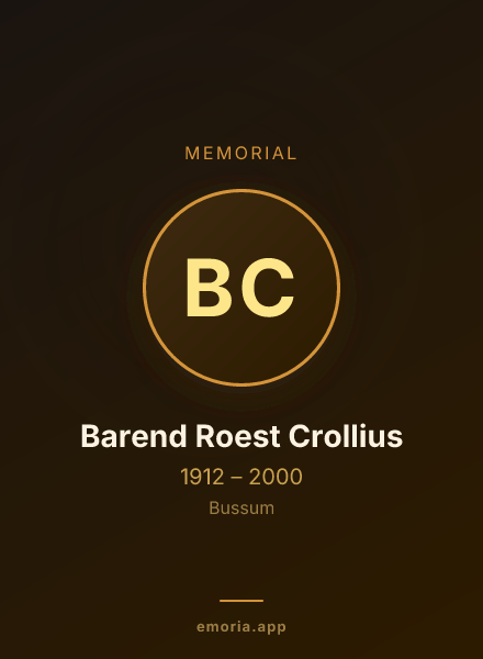 Memorial portrait of Barend Roest Crollius