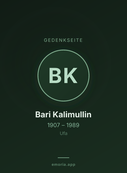Gedenkportrait von Bari Kalimullin