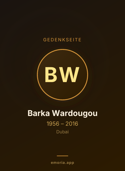 Gedenkportrait von Barka Wardougou