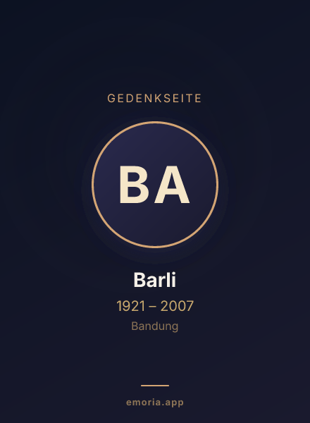 Gedenkportrait von Barli