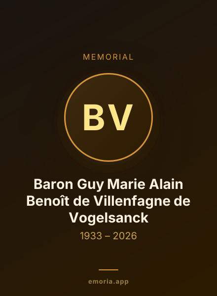 Memorial portrait of Baron Guy Marie Alain Benoît de Villenfagne de Vogelsanck