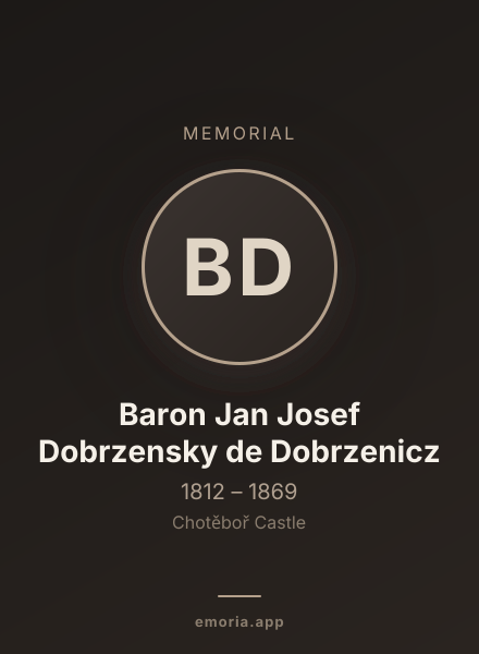 Memorial portrait of Baron Jan Josef Dobrzensky de Dobrzenicz