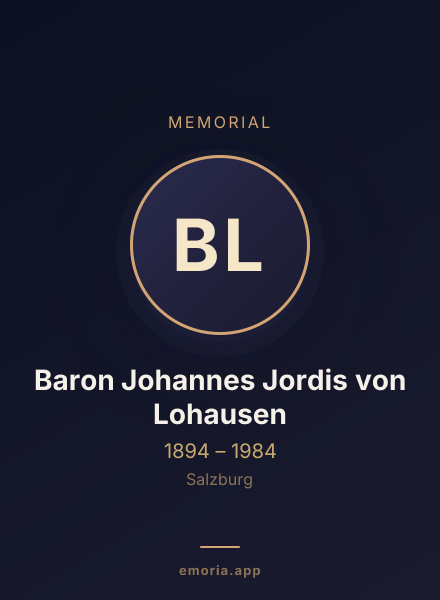 Memorial portrait of Baron Johannes Jordis von Lohausen