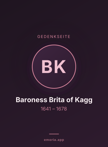 Gedenkportrait von Baroness Brita of Kagg