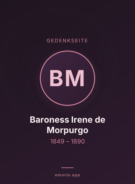 Gedenkportrait von Baroness Irene de Morpurgo