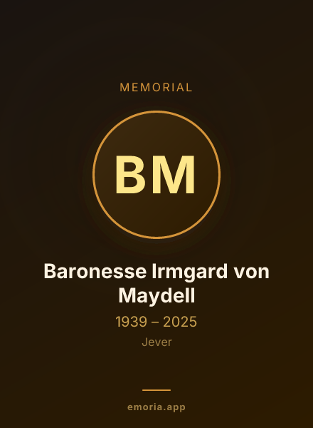 Memorial portrait of Baronesse Irmgard von Maydell