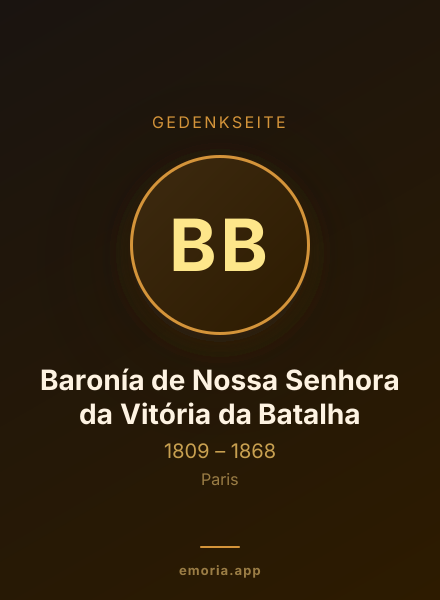 Gedenkportrait von Baronía de Nossa Senhora da Vitória da Batalha