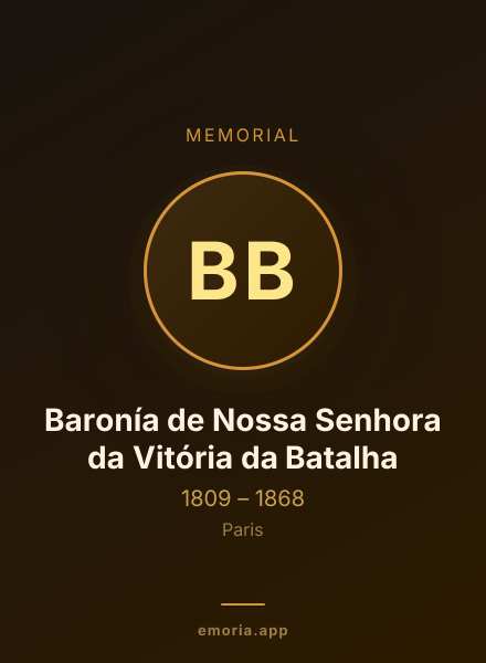 Memorial portrait of Baronía de Nossa Senhora da Vitória da Batalha