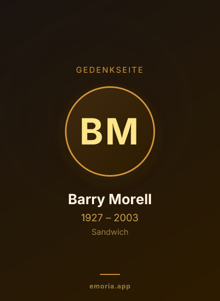 Gedenkportrait von Barry Morell