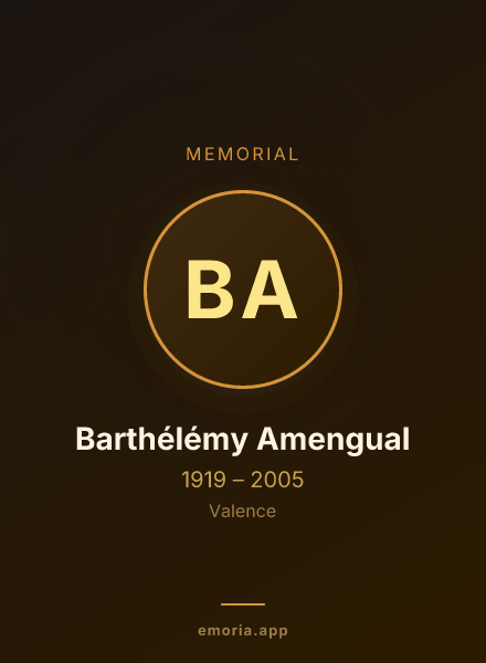 Memorial portrait of Barthélémy Amengual