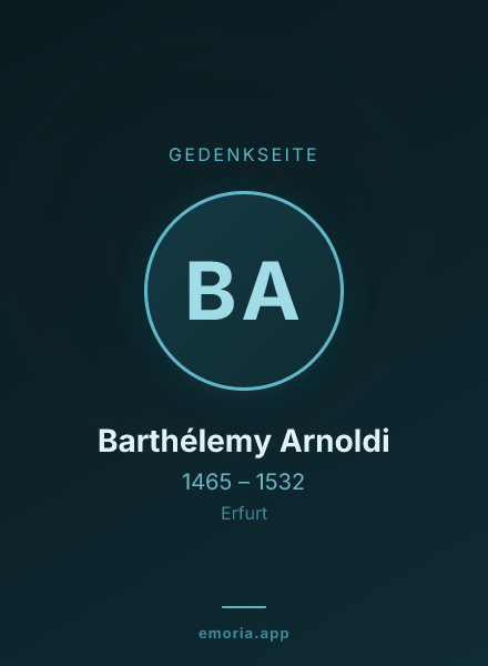 Gedenkportrait von Barthélemy Arnoldi