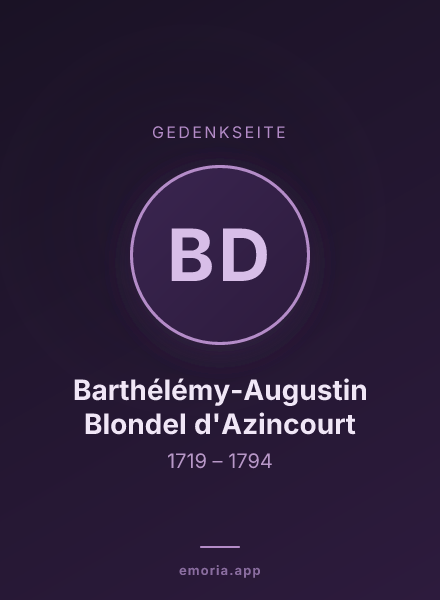 Gedenkportrait von Barthélémy-Augustin Blondel d'Azincourt