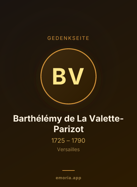 Gedenkportrait von Barthélémy de La Valette-Parizot