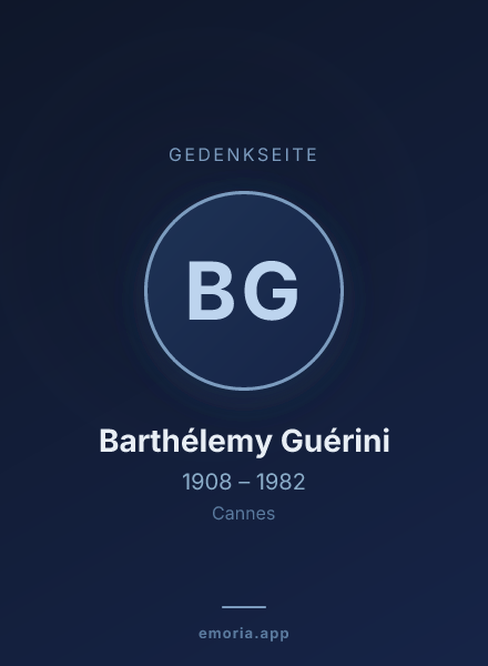 Gedenkportrait von Barthélemy Guérini