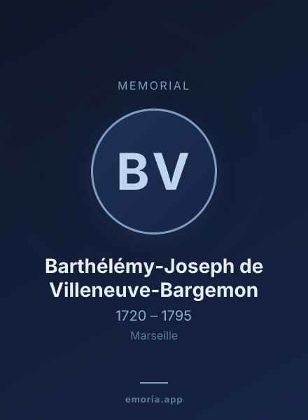 Memorial portrait of Barthélémy-Joseph de Villeneuve-Bargemon