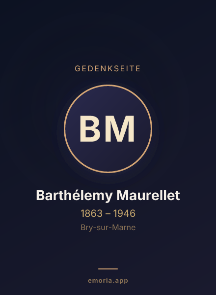 Gedenkportrait von Barthélemy Maurellet