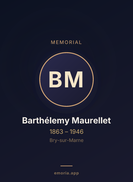 Memorial portrait of Barthélemy Maurellet