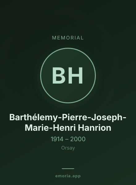 Memorial portrait of Barthélemy-Pierre-Joseph-Marie-Henri Hanrion
