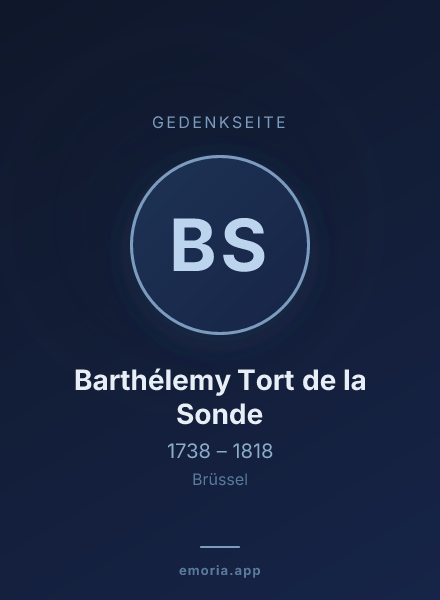 Gedenkportrait von Barthélemy Tort de la Sonde