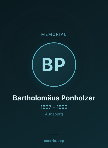 Memorial portrait of Bartholomäus Ponholzer