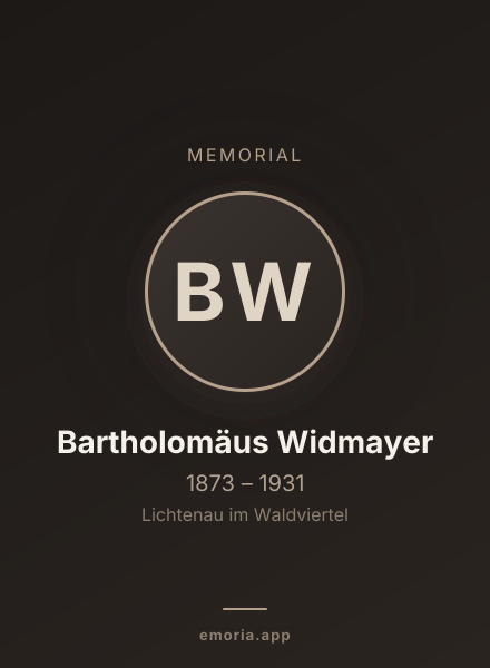 Memorial portrait of Bartholomäus Widmayer
