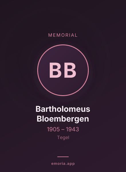 Memorial portrait of Bartholomeus Bloembergen