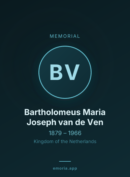 Memorial portrait of Bartholomeus Maria Joseph van de Ven